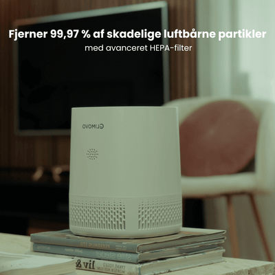 Climovo HEPA luftrenser fjerner 99,97% af skadelige luftbårne partikler